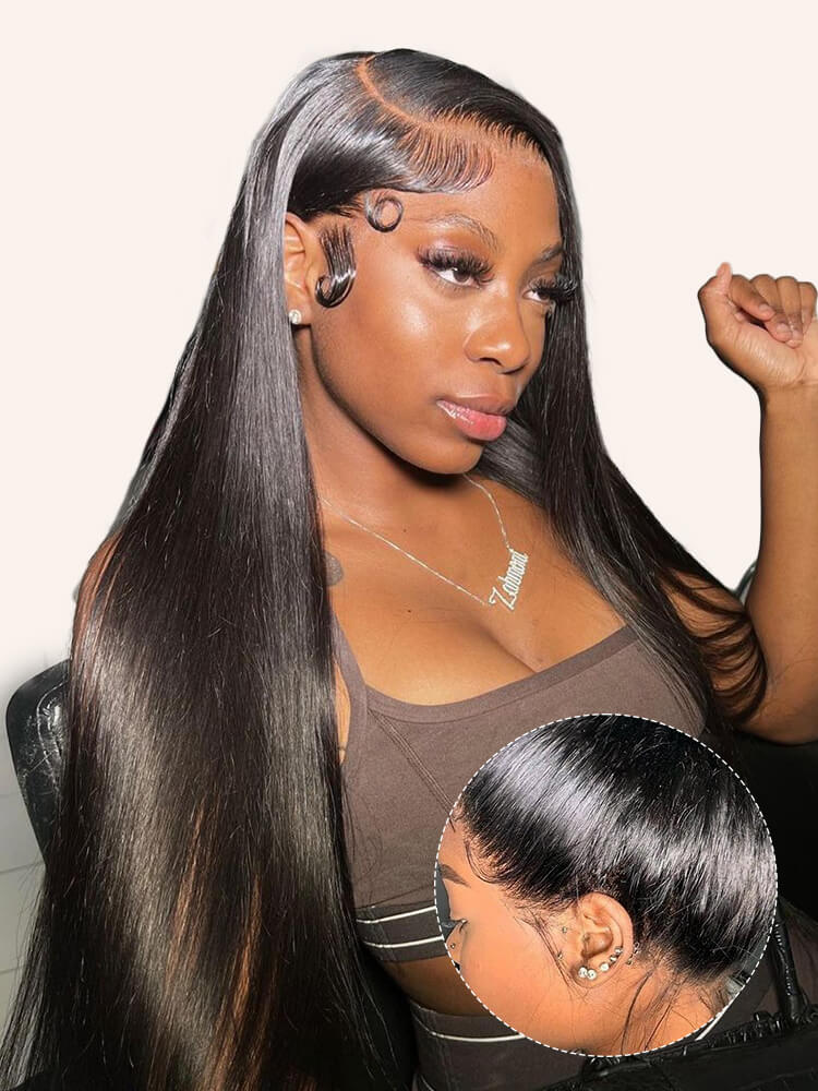 Alipearl Straight Hair 360 Lace Frontal Wig Pre-plucked 360 Lace Wigs