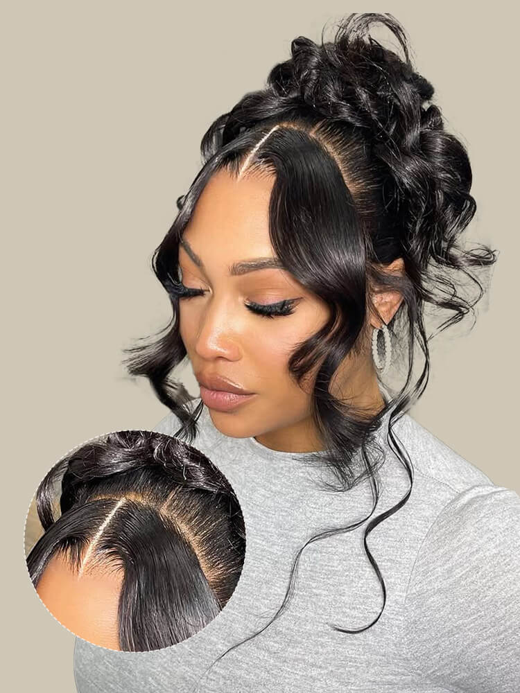 Body Wave 360 Lace Frontal Wig Natural Color Pre-plucked with Baby Hair