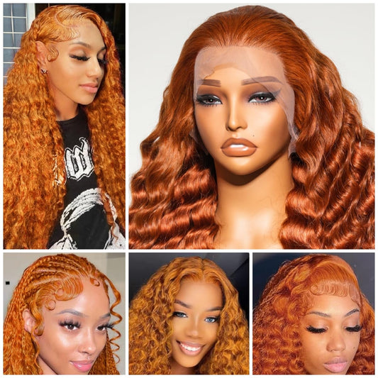 Curly Ginger 13x6 Lace Front Wig