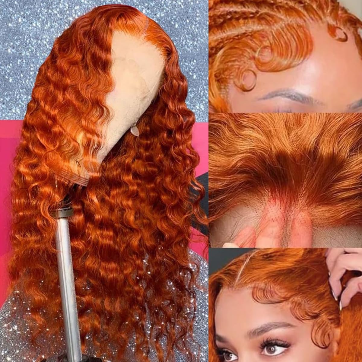 Curly Ginger 13x6 Lace Front Wig
