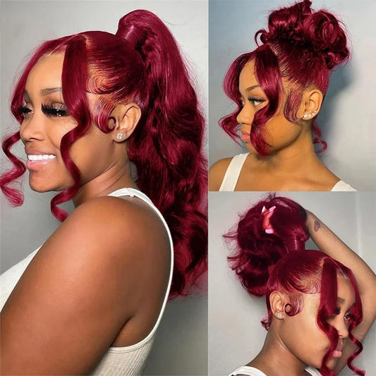 Body Wave #99J / Burgundy 360 HD Lace Wig
