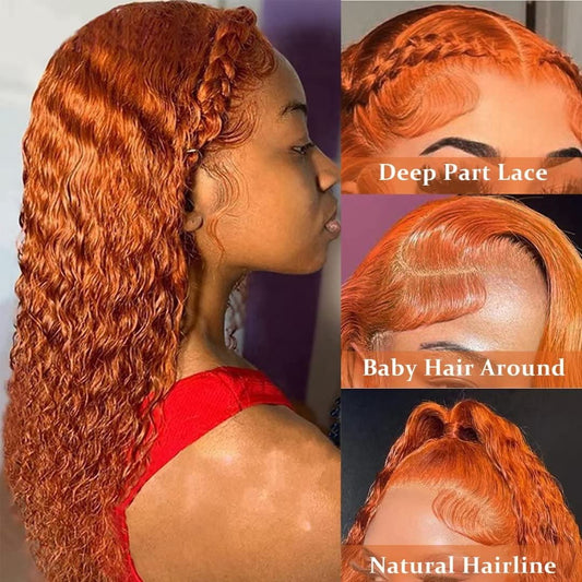 Curly Ginger 13x4 HD Lace Wig