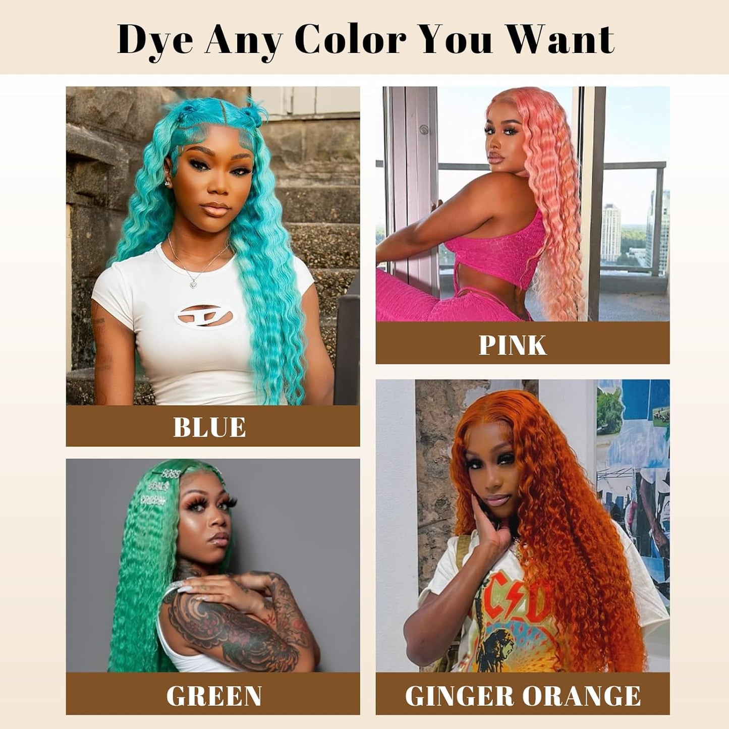 Curly #613 / Blonde 360 Lace Front Wig