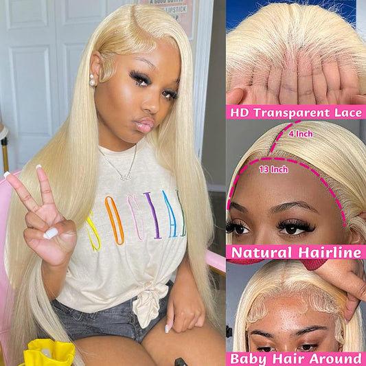 Straight #613 / Blonde 13x4 HD Lace Wig