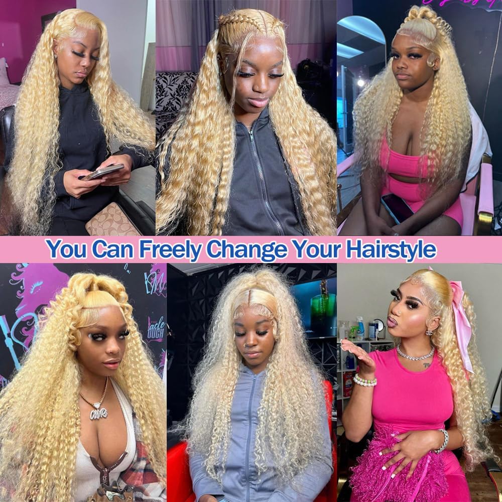 Curly #613 / Blonde 360 HD Lace Wig