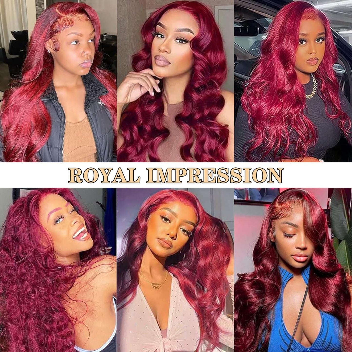 Body Wave #99J / Burgundy 13x4 Lace Front Wig