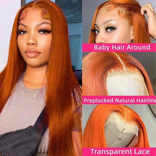 Straight Ginger 13x6 HD Lace Wig