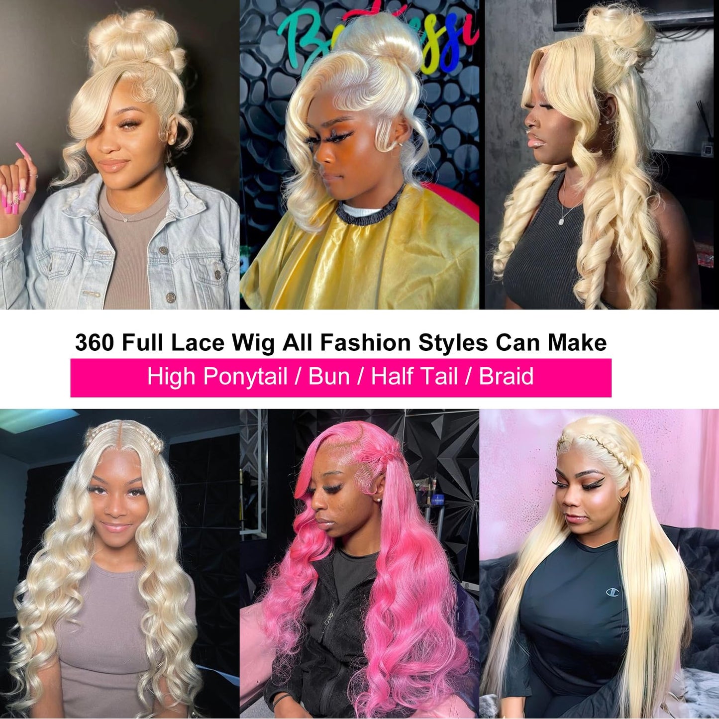 Body Wave #613 / Blonde 360 HD Lace Wig