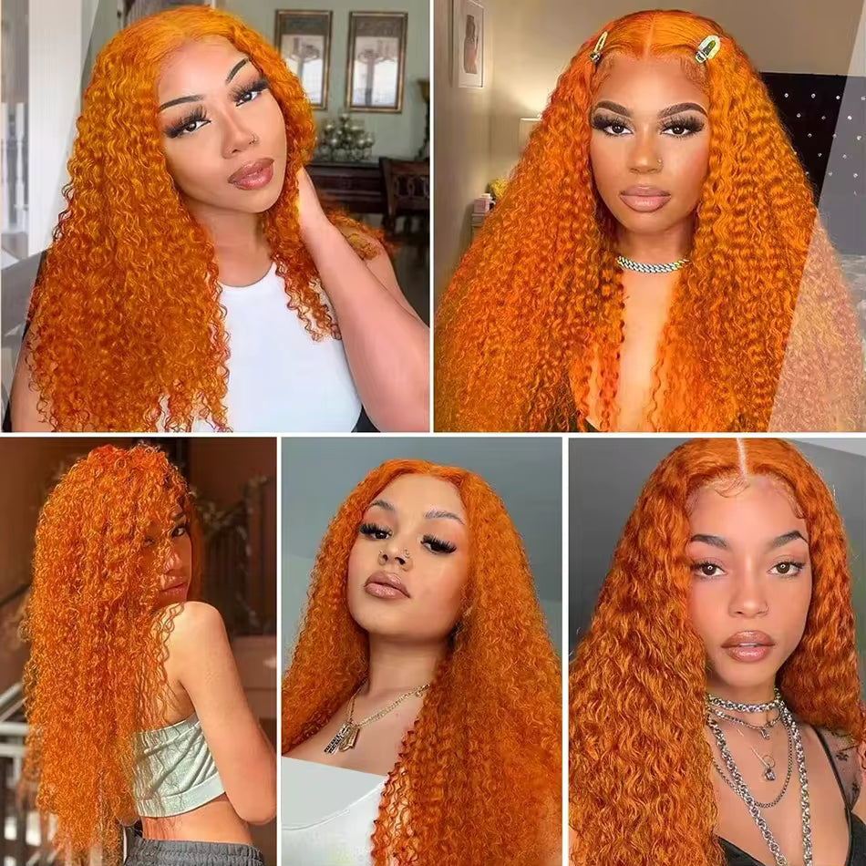 Curly Ginger 13x4 Lace Front Wig