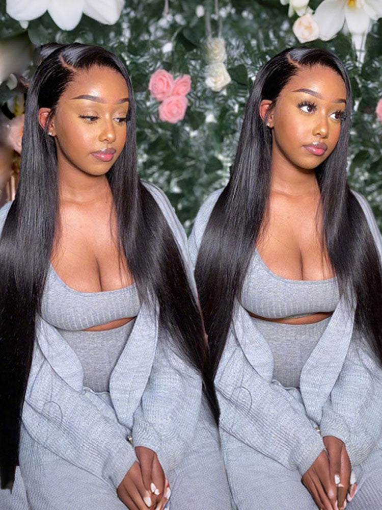 Straight HD Lace Wig 13x6 Frontal Wig and 5x5 Closure Wig with Transparent Lace | Glemae