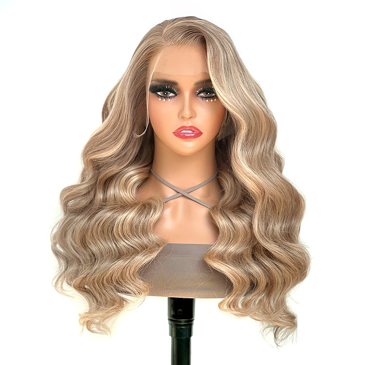 Alipearl Sun-kissed Hair #P10/16 Highlights Body Wave Human Hair Lace Wigs