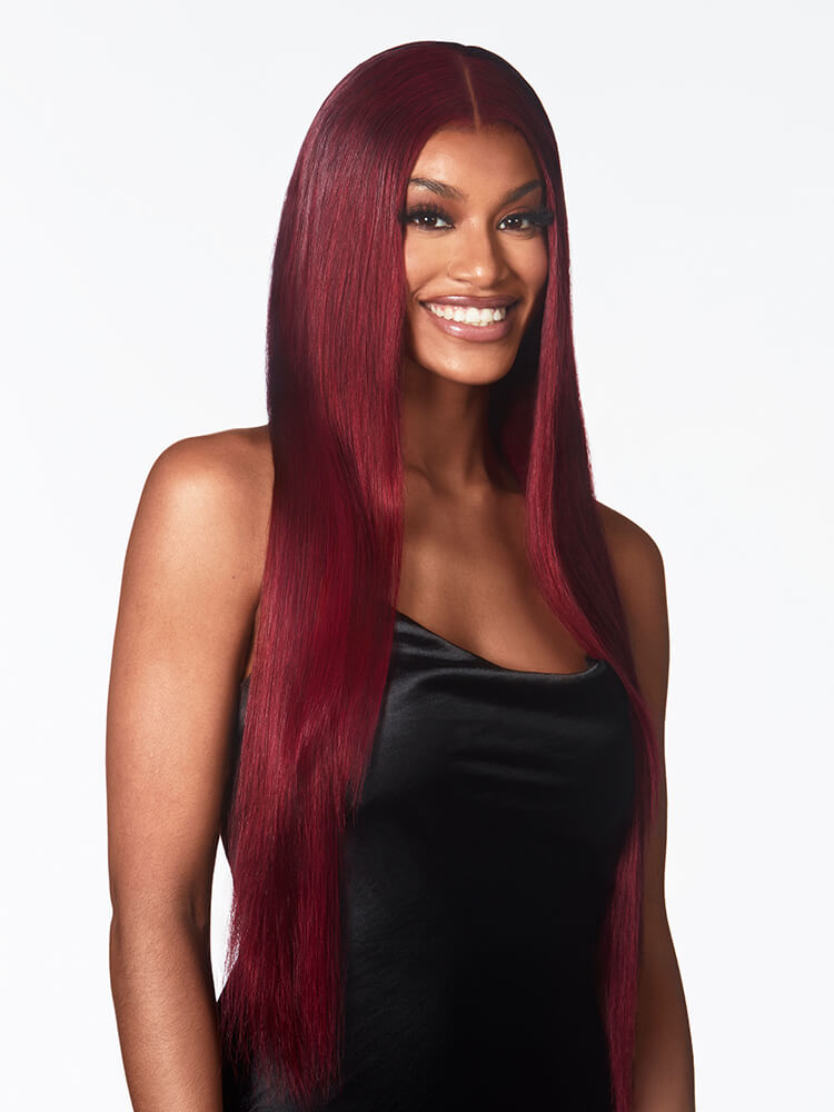 99J Hair Color LY Super Thin Transparent Lace Front Wig Burgundy Wig Colored Human Hair Wigs
