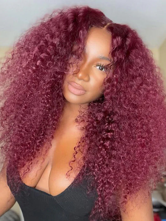 Curly #99J / Burgundy Full HD Lace Wig