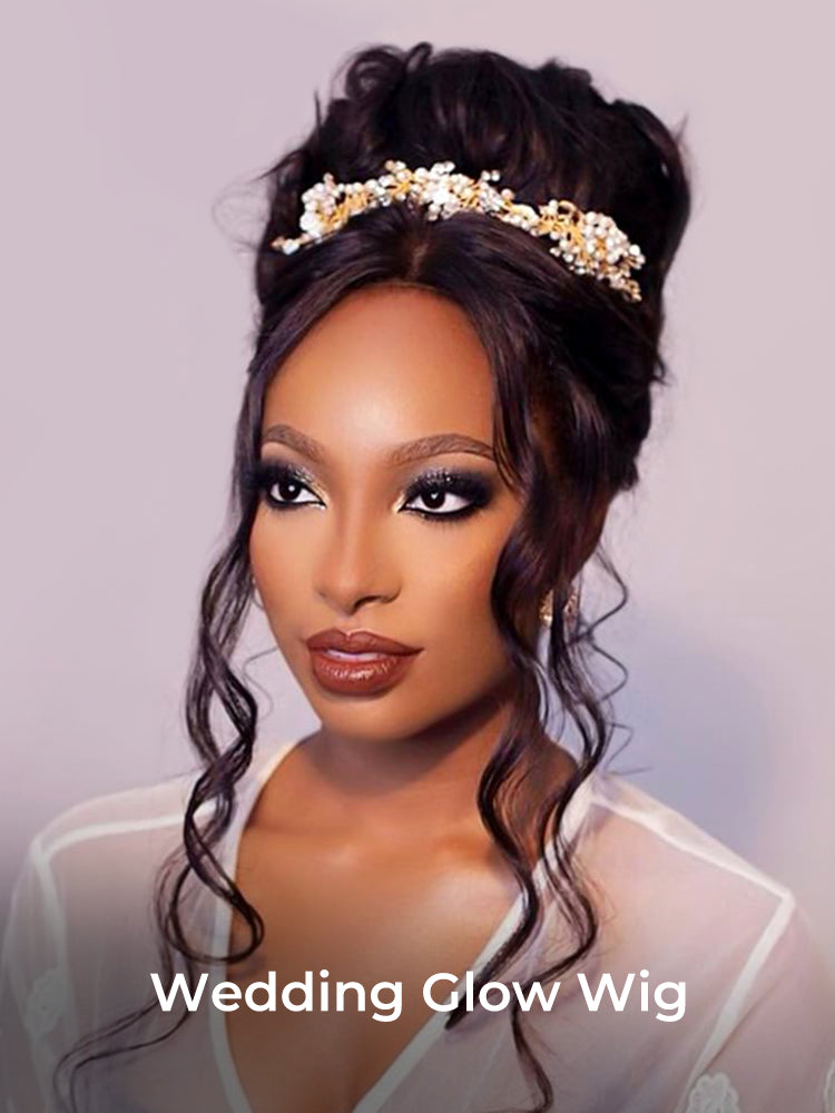 360 Lace Frontal Updo Wigs For Wedding Hair Invisi Drawstring