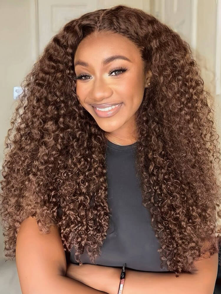 PreMax 13x6 HD Lace Frontal #4 Dark Brown Deep Wave Wig