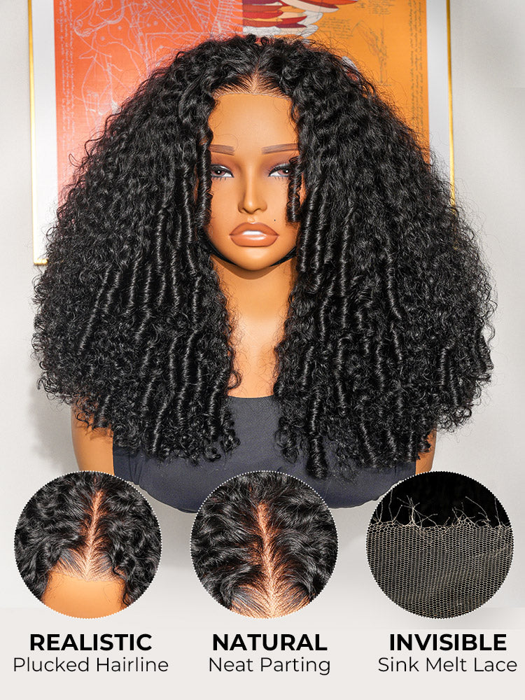 250% Density Big Curly Hair Glueless Wig With Defined Spiral Curls