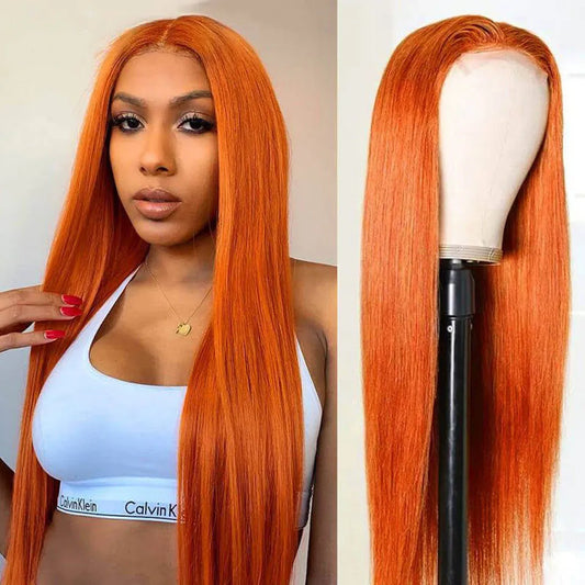 Straight Ginger 360 Lace Front Wig