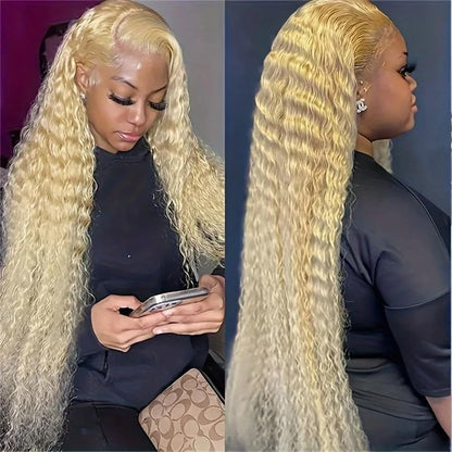 Curly #613 / Blonde 13x6 Lace Front Wig