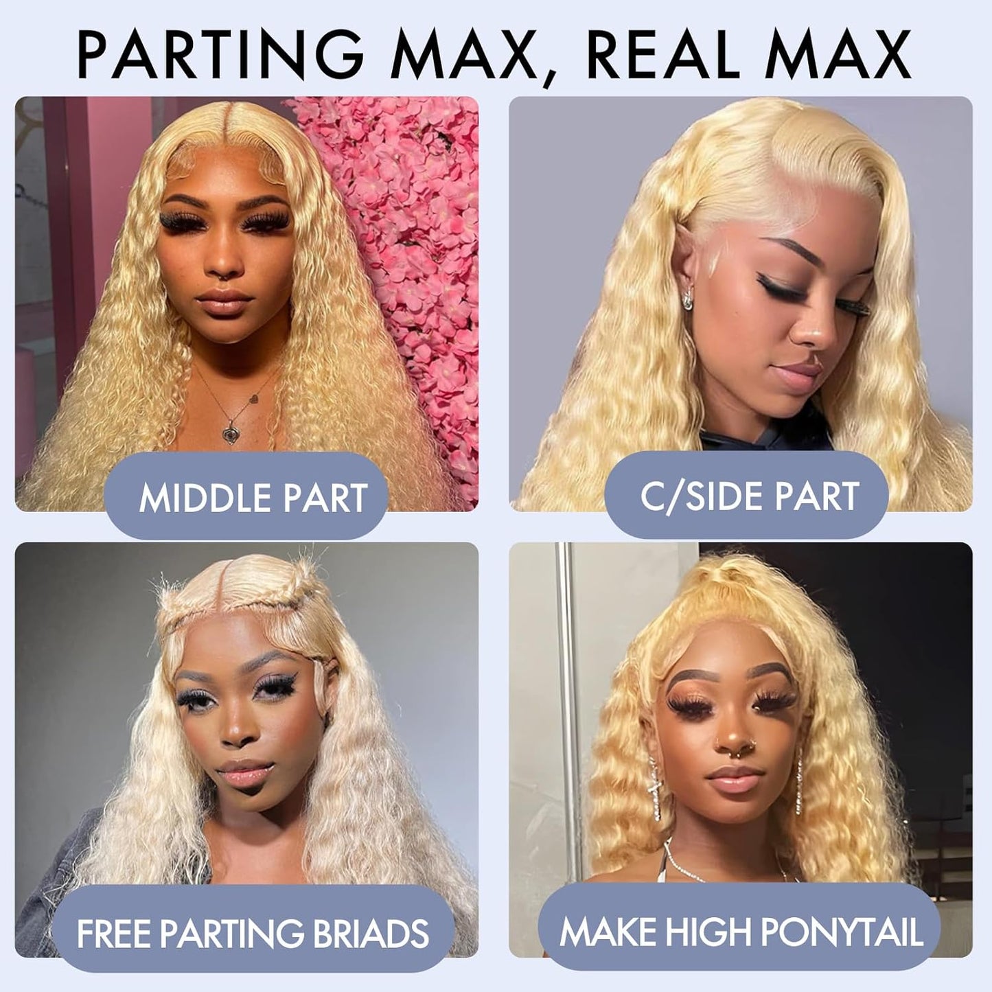 Curly #613 / Blonde Full HD Lace Wig