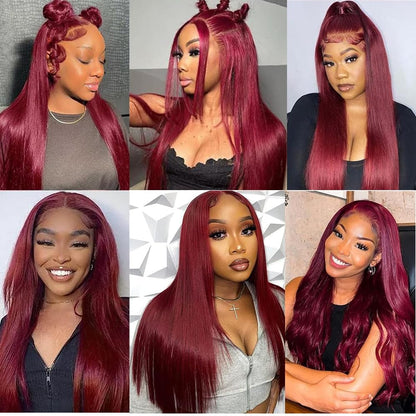 Straight #99J / Burgundy 13x6 HD Lace Wig