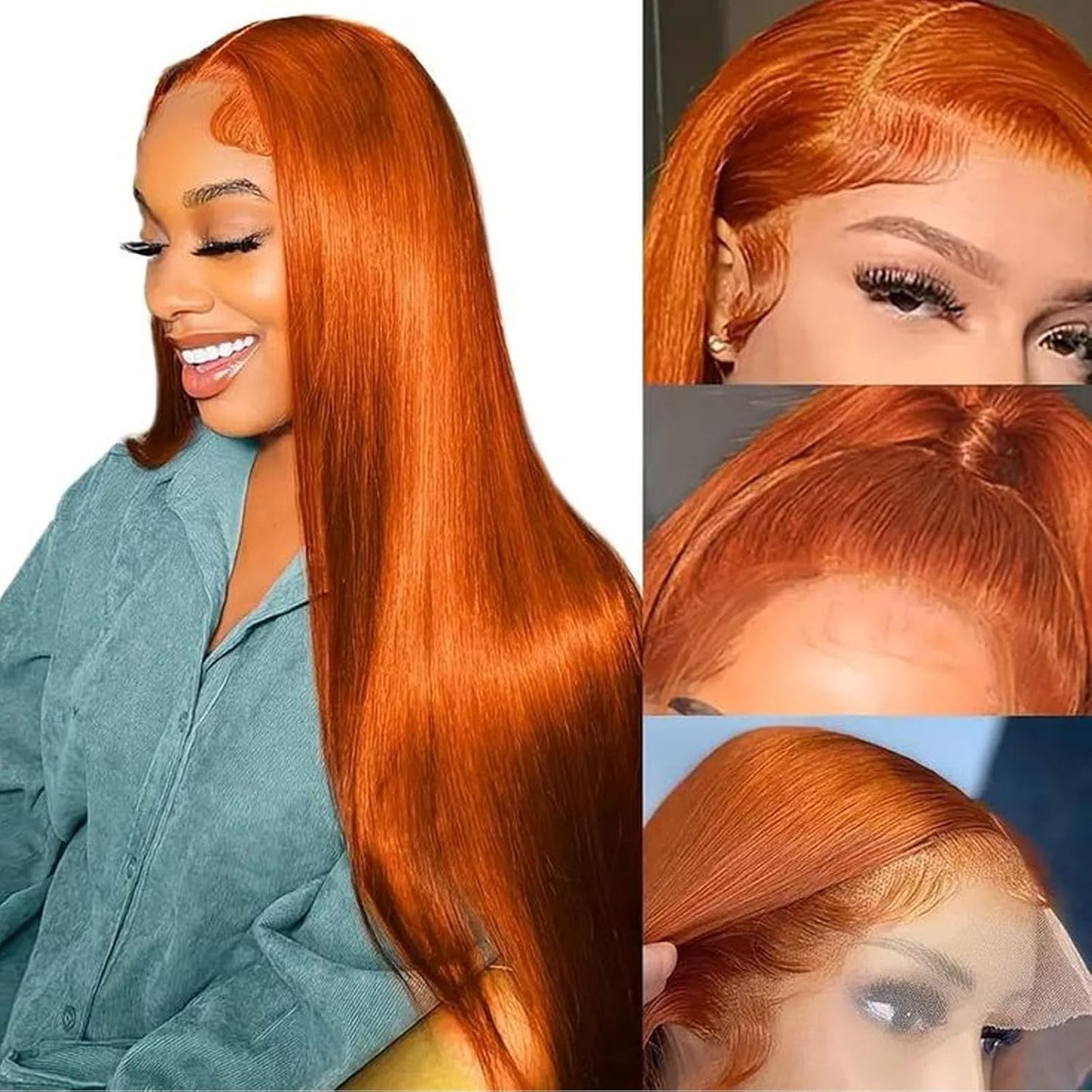 Straight Ginger 13x4 HD Lace Wig