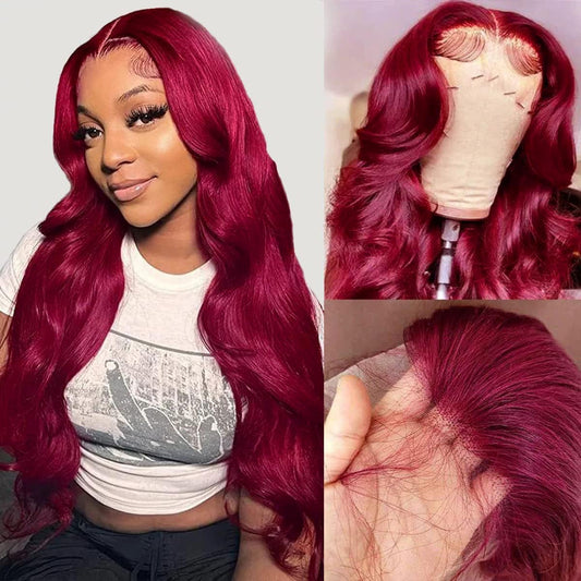 Body Wave #99J / Burgundy 360 Lace Front Wig
