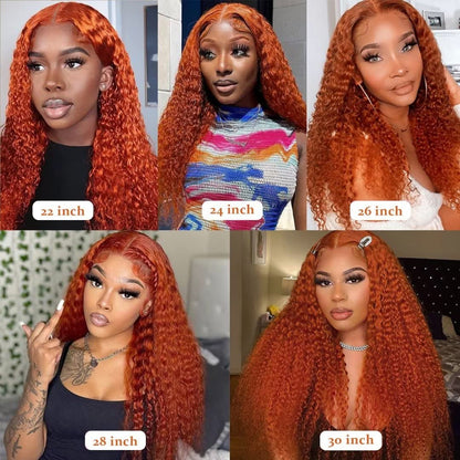 Curly Ginger 13x4 HD Lace Wig