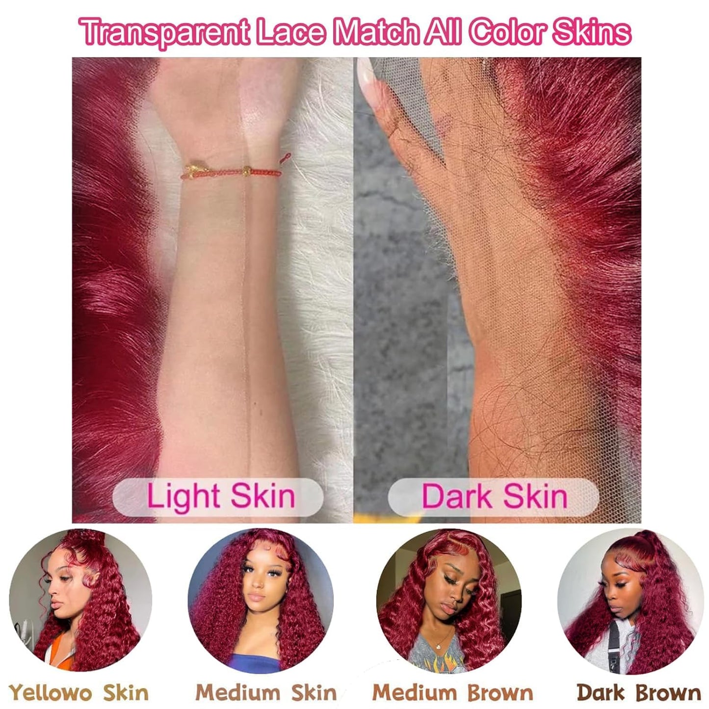 Curly #99J / Burgundy 13x4 HD Lace Wig