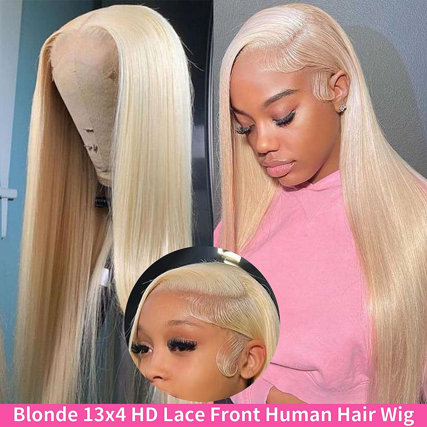 Straight #613 / Blonde 13x4 HD Lace Wig