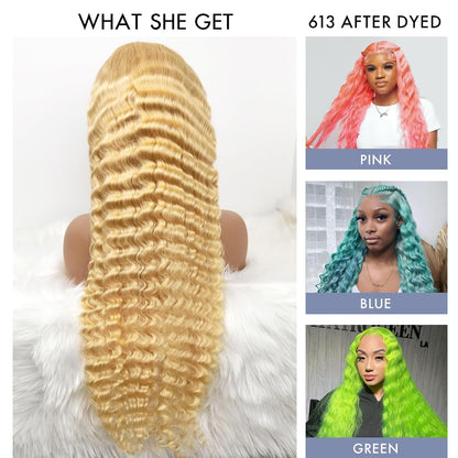 Curly #613 / Blonde Full HD Lace Wig