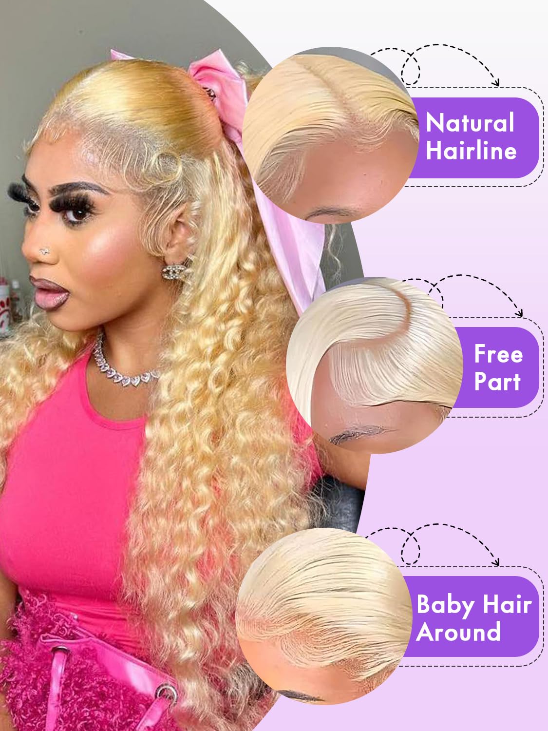 Curly #613 / Blonde 13x4 HD Lace Wig