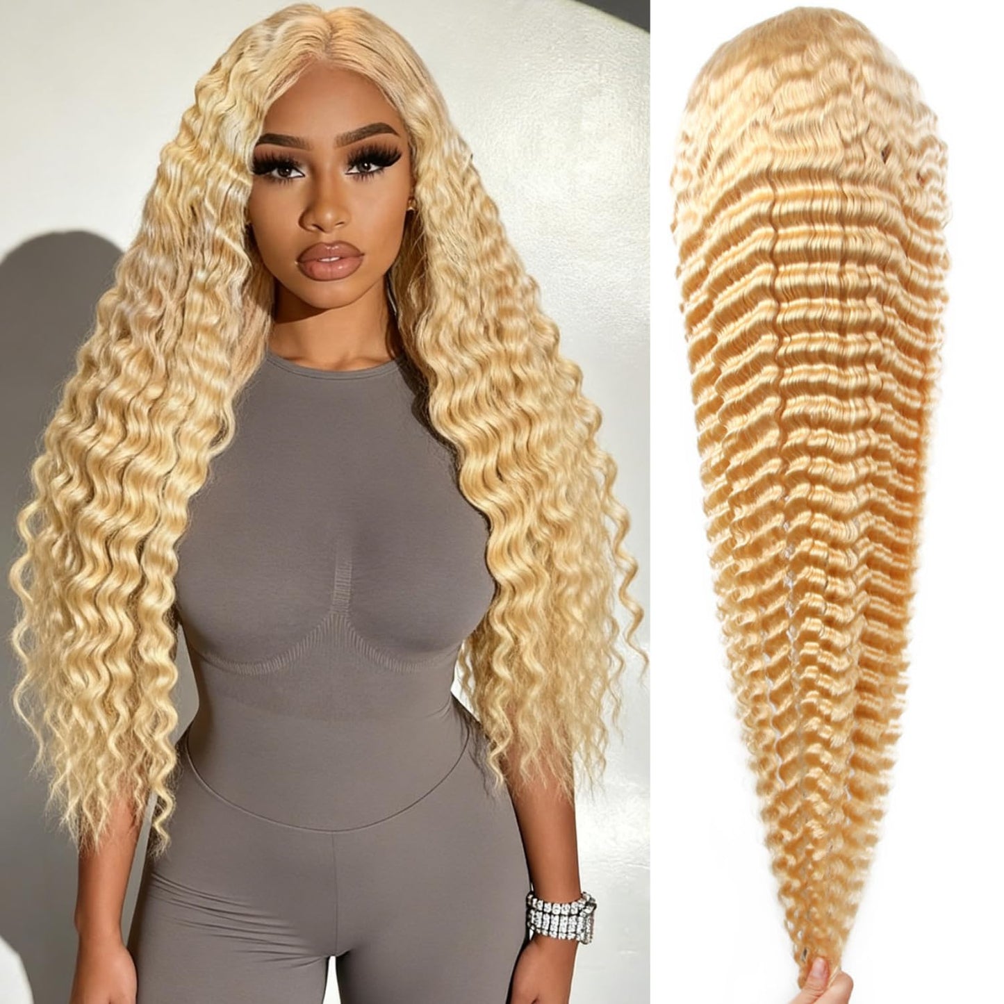 Curly #613 / Blonde 13x4 HD Lace Wig
