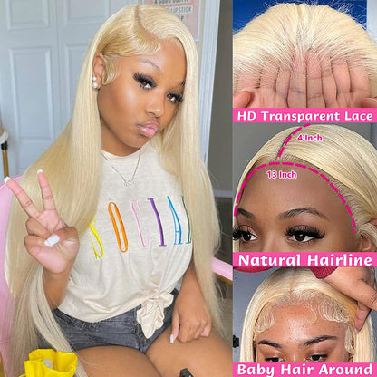 Straight #613 / Blonde 13x4 HD Lace Wig