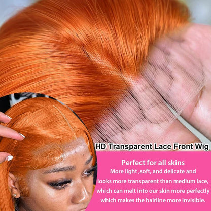 Straight Ginger Full HD Lace Wig
