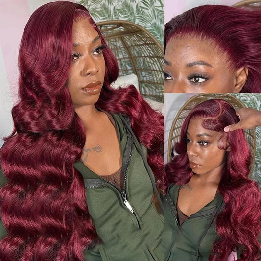 Body Wave #99J / Burgundy 360 HD Lace Wig