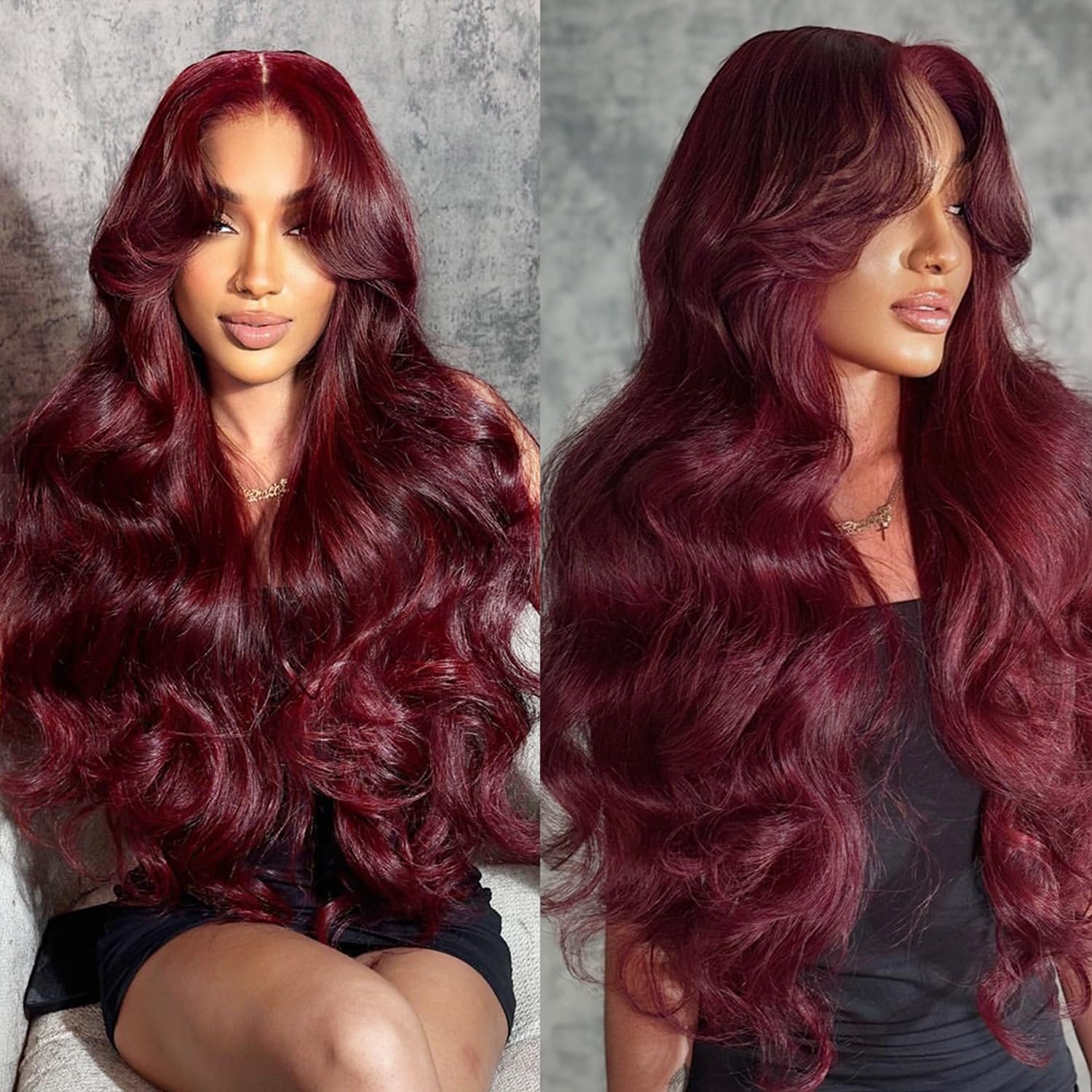 Body Wave #99J / Burgundy 13x6 Lace Front Wig