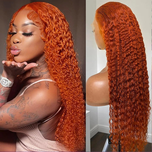 Curly Ginger 360 HD Lace Wig