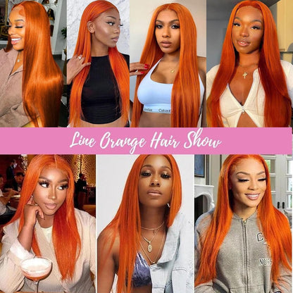 Straight Ginger 13x4 HD Lace Wig