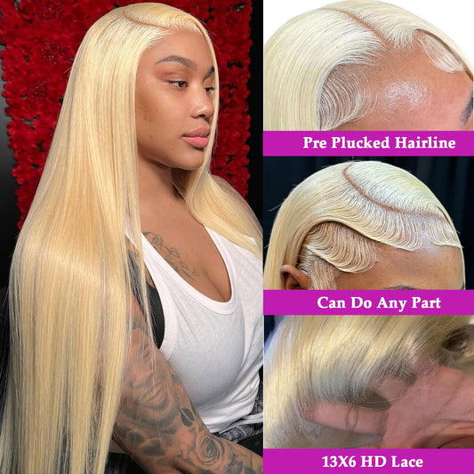 Straight #613 / Blonde 13x6 Lace Front Wig