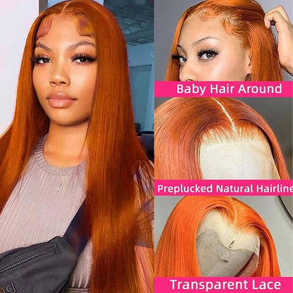 Straight Ginger 13x4 HD Lace Wig
