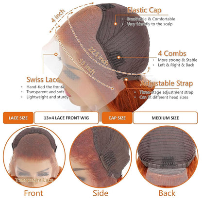 Straight Ginger 13x4 HD Lace Wig