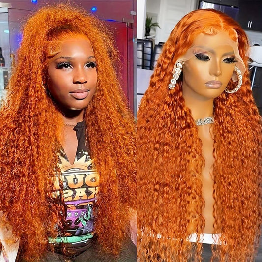 Curly Ginger Full Lace Front Wig