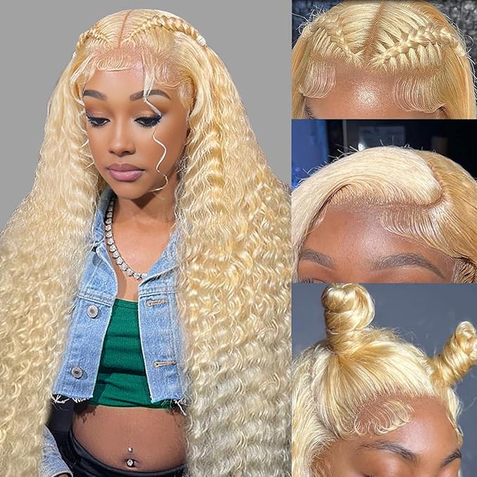 Curly #613 / Blonde 13x4 Lace Front Wig