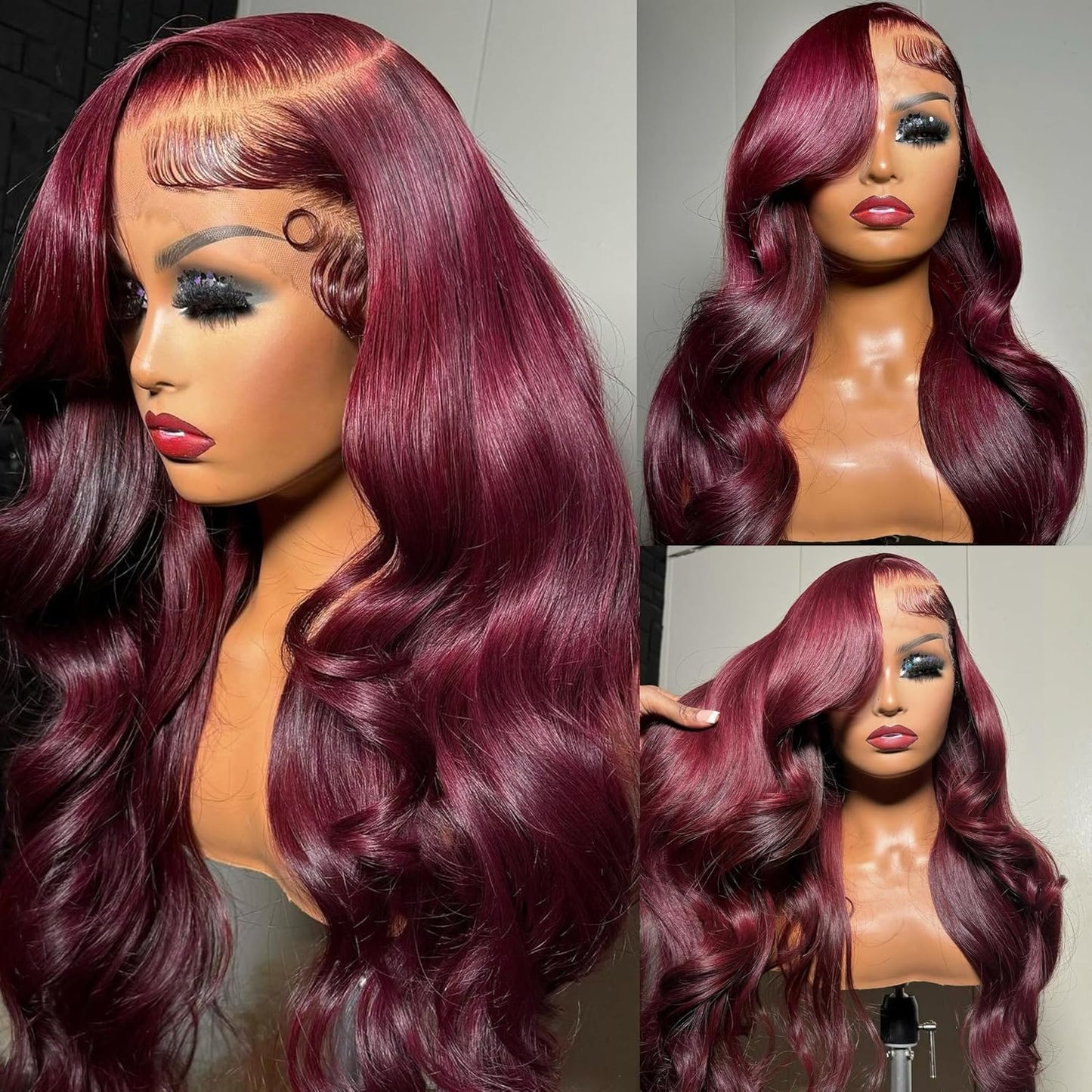 Body Wave #99J / Burgundy 13x6 Lace Front Wig