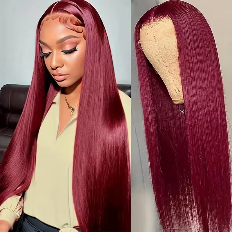Straight #99J / Burgundy 360 Lace Front Wig