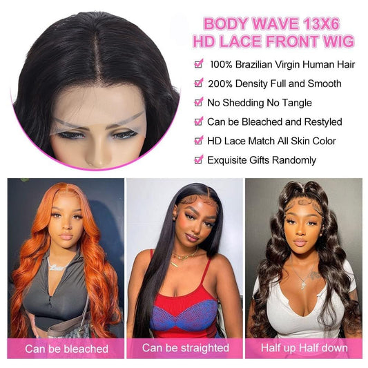 Body Wave 13x6 Lace Front Wig