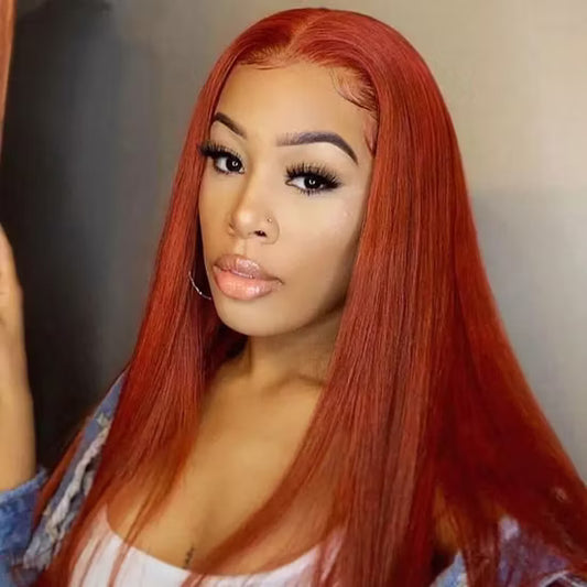 Straight Ginger 360 HD Lace Wig