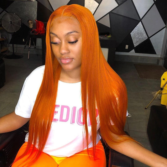 Straight Ginger 360 Lace Front Wig