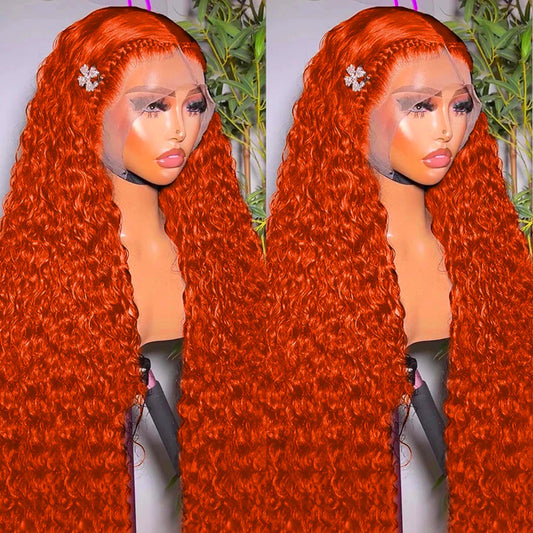 Curly Ginger 360 Lace Front Wig