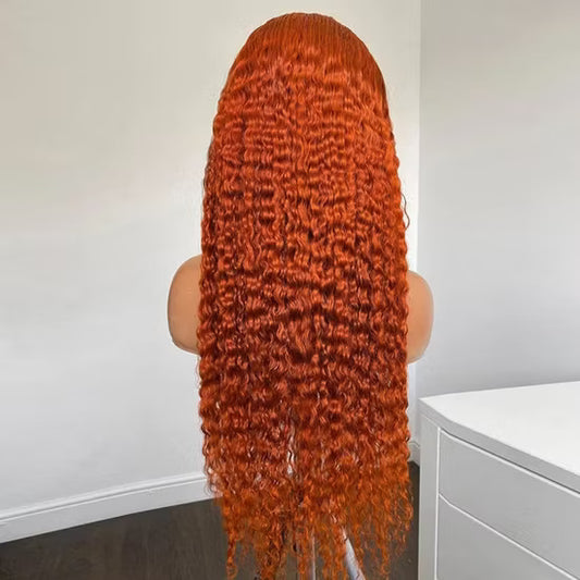 Curly Ginger Full Lace Front Wig